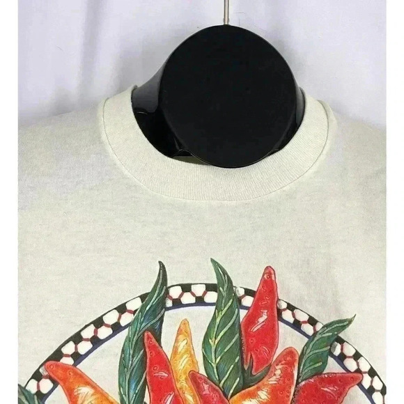 VTG Santa Fe Chiles Long Sleeve T-Shirt Single Stitch 1990’s LARGE - Picture 11 of 13